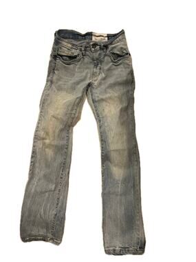 Evolution in Design Distressed Slim Blue Jeans Mens 29x32